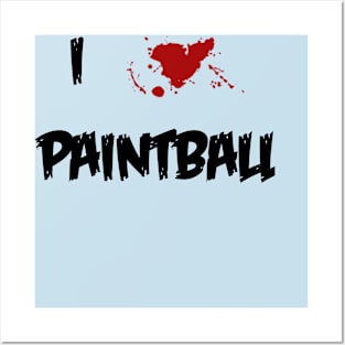 I Heart Paintball Posters and Art